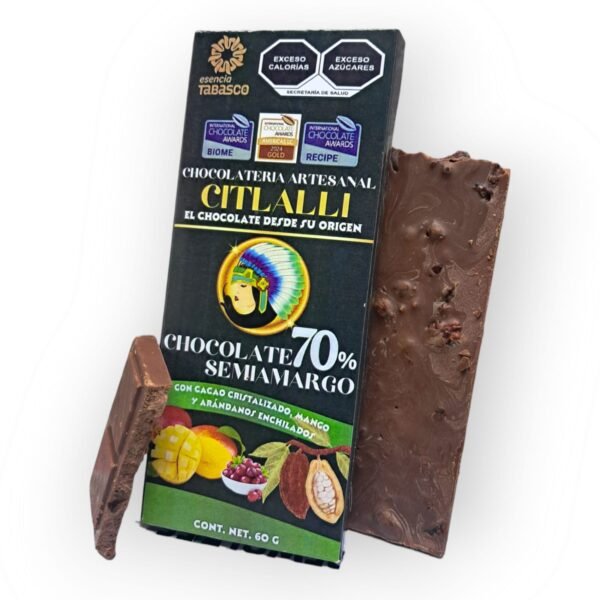 Barra de Chocolate Semiamargo 70%